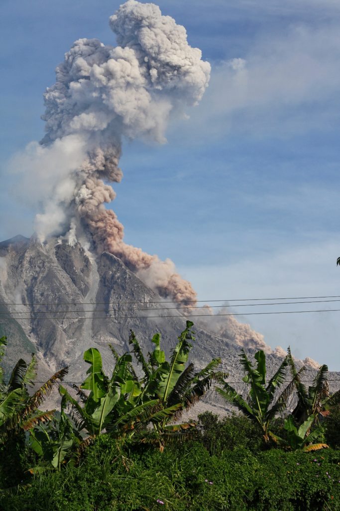 Volcano eruption